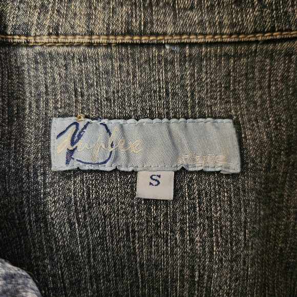 Classic Denim Jacket with Embroidery - Picture 2 of 3